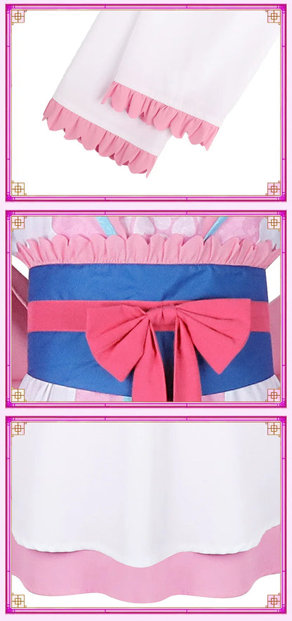 Anime The Apothecary Diaries Lishu Cosplay Costume Wig Dress Earrings Headwear Hanfu Kusuriya No Hitorigoto for Women Girls Cos