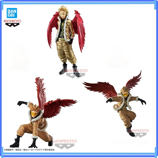 Bandai Original In Stock Banpresto The Amazing Heroes My Hero Academia Hawks Anime Figure Model Ornaments Boxed Toys