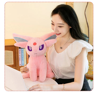 40/70cm Espeon Pokemon Plush Toys Large Anime Doll Pillow Cartoon Giant Pokémon Eifie Plushie Stuffed Gift for Kids Christmas