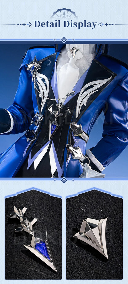 Flins Cosplay Costume Game Genshin Impact【S-3XL】DokiDoki-R Kyrll Chudomirovich Flins FES Costume Plus Size