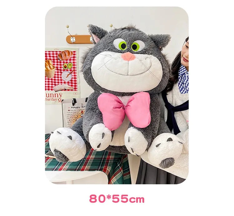 50/60/80cm Super Big Size Lucifer Disney Kawaii Anime Plush Stuffed Doll Cartoon Decoration Plush Pillow Children's Holiday Gift