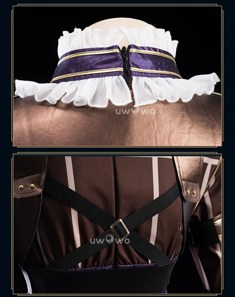 LAST BATCH UWOWO Caitlyn  Cosplay Game LOL: Caitlyn Sheriff of Piltover Cosplay Costume With Hat Halloween Costume