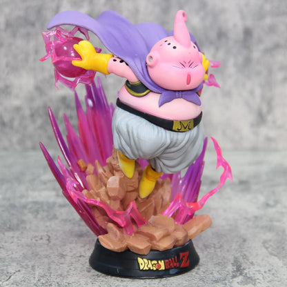 Dragon Ball Majin Buu Glowing Anime Statue - Pvc Collectible Figure Desktop Decoration Ornaments Kid Birthday Gift Toy 19cm