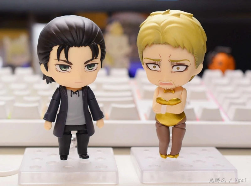 10cm Attack on Titan Anime Figure #1893 The Armored Titan Reiner Braun Action Figure Eren Jaeger Figurine Collection Model Toys