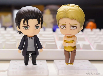 10cm Attack on Titan Anime Figure #1893 The Armored Titan Reiner Braun Action Figure Eren Jaeger Figurine Collection Model Toys