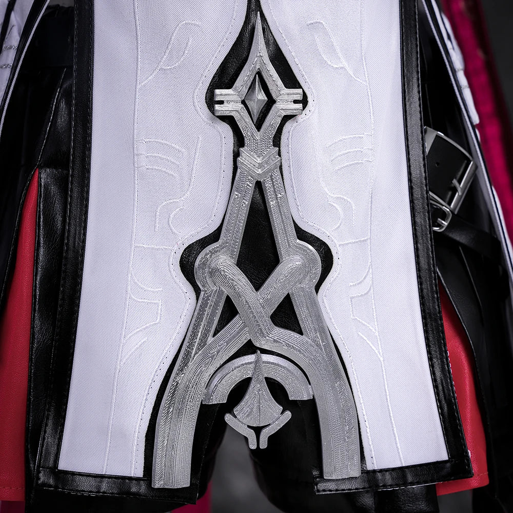 iCoser Arknights Exusiai The New Covenant Cosplay Costume Wig Uniform Luminous Headwear Halloween Party for Women Girls Carnival