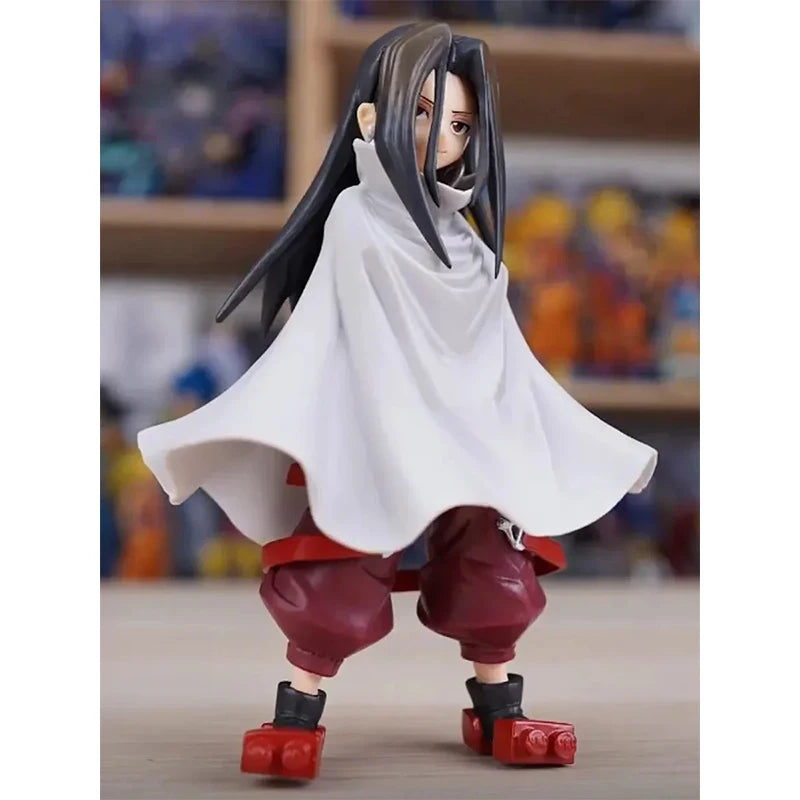 Bandai In Stock Shaman King Figure Yoh Asakura with Sword Standing Posture Anime Action Figure Model Boxed Toys Gift Genuine