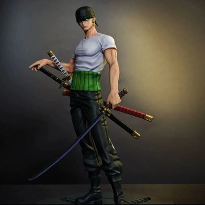 25cm Anime One Piece Roronoa Zoro PVC Figure Statue Collectible Model Toy Gift