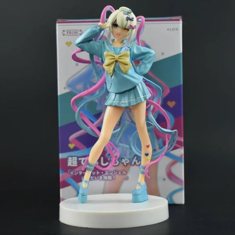 Anime Sugar Chaotian Sauce NEEDY GIRL OVERDOSE Rain PVC Figurine Standing Model Collection Toy Birthday Gift - 18cm