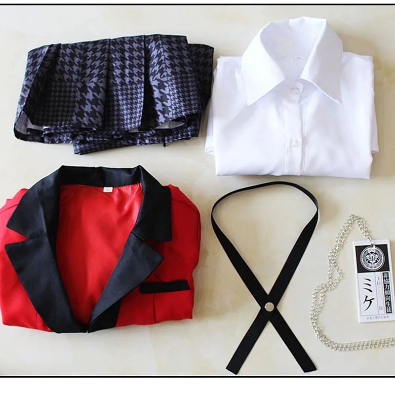 HOMCHEE TRENDS Jabami Yumeko Cosplay Set Adult Cotton Polyester