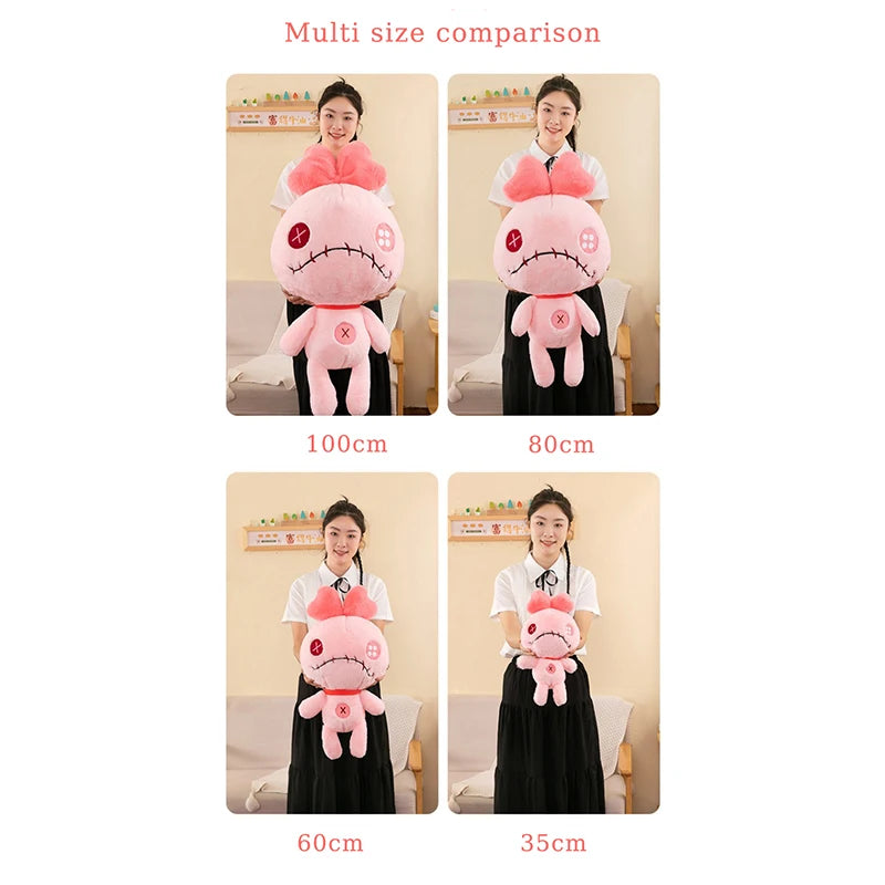 Disney Lilo & Stitch Scrump Plush Toys Anime Plushie Stich Dolls Kawaii Cartoon Pink Pillow Soft Stuffed Gift Children Christmas