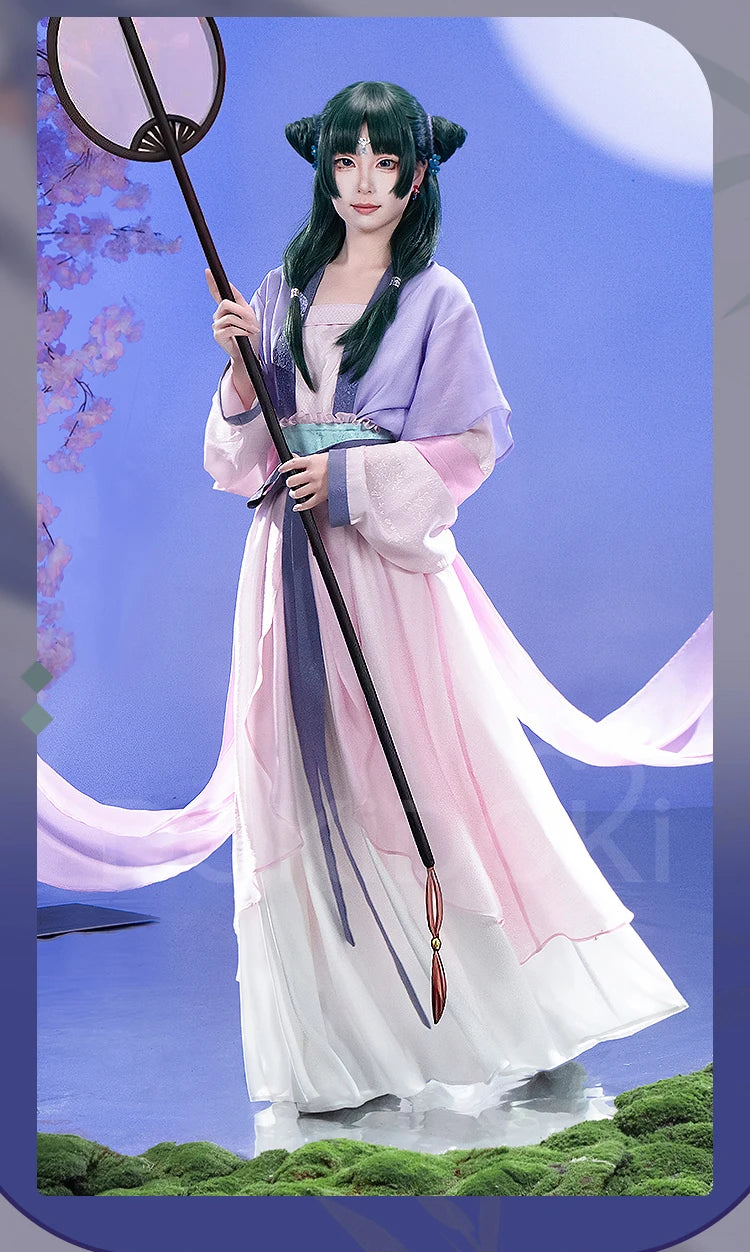 IN STOCK Maomao Cosplay Costume Anime The Apothecary Diaries【XS-3XL】DokiDoki-SR Mao Mao Costume Moon Fairy Cosplay Wig Plus Size