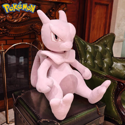 45CM Pokemon Mewtwo Cartoon Anime Peluche Kawaii Stuffed Animal Ornament Comfortable Soft Doll Children Cushion Plush Toy Gift