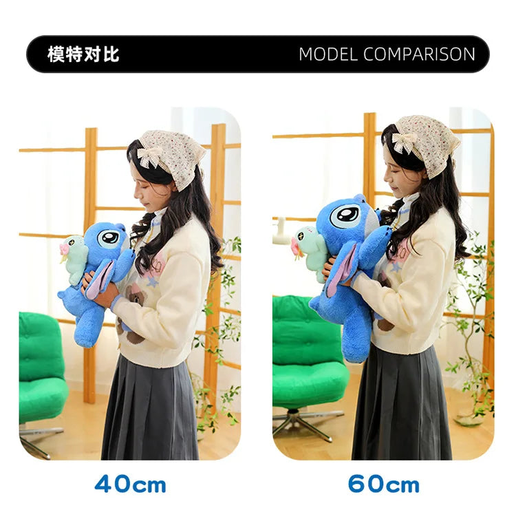 60/80/100cm Big Size Stitch Disney Anime Plush Stuffed Doll Kawaii Room Decoration Plushies Children's Pillow Holiday Gift