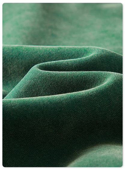 ZODF Winter Autum Men's Washed 400gsm Fleece Hoodies Unisex Couple Retro Oversized Ripped Hooded Sweatshirts Pullovers HY0652