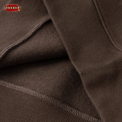 ZODF New Winter Man 345gsm Loose Fit Fleece Sweatshirt Unisex Cusual Boxy Warm Half Turtleneck Pullovers HY1181