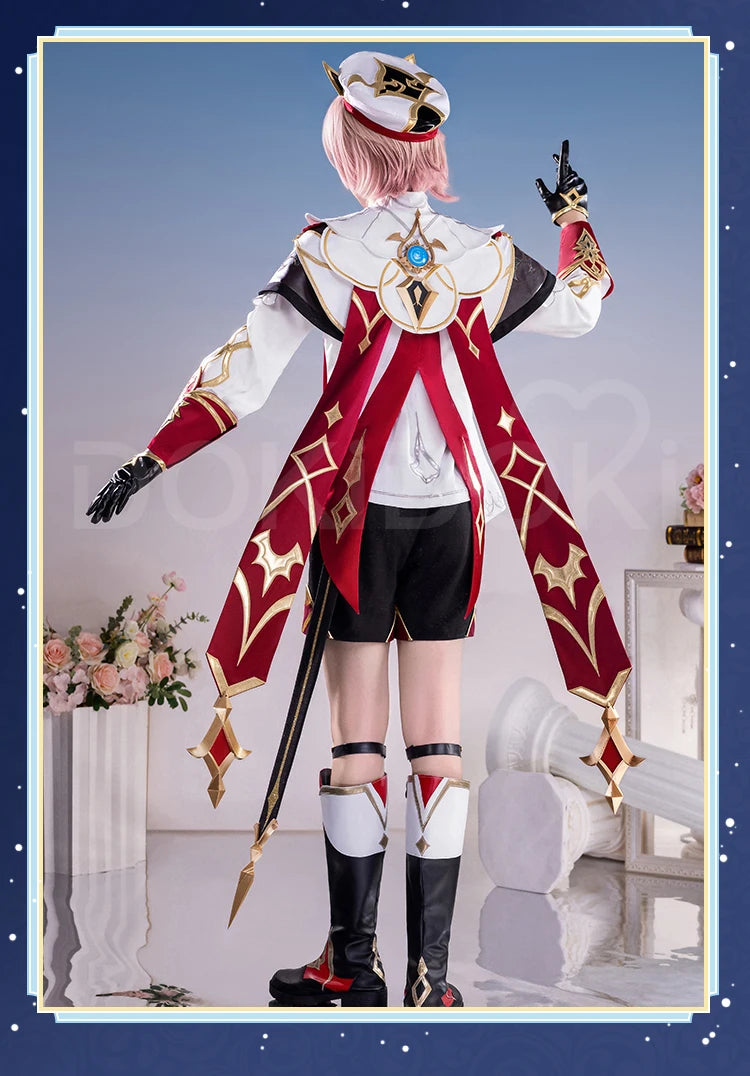 IN STOCK Dahlia Cosplay Costume Game Genshin Impact【S-2XL】DokiDoki-R Mondstadt Dahlia Hat Men Halloween Costume Plus Size