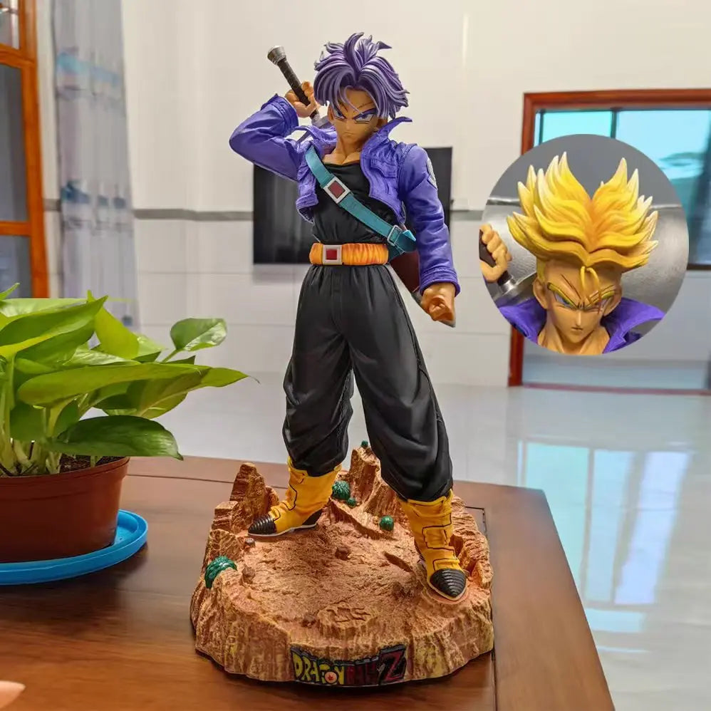 23CM Dragon Ball Z Anime Figurine Trunks Figure Super Saiyan Trunks Pvc Model Statue Doll Collection Decoration Toys Gift