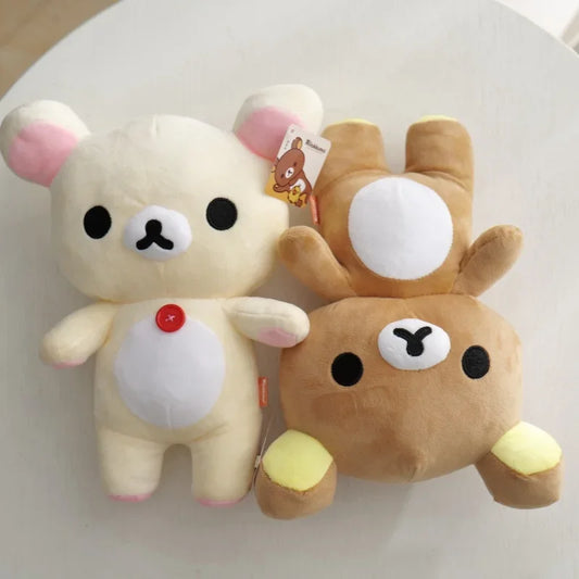 strawberry Rilakkuma Plush Doll Cartoon Bear Toy Kawaii Rilakkuma Room Decor Teddy Bear Plushies Cute Couple Bear Xmas Gift