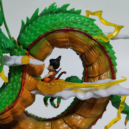 24cm Dragon Ball Anime Figure Shenron Figure Goku And Shenron Figurine Model Pvc Statue Doll Collection Room Toy Gifts