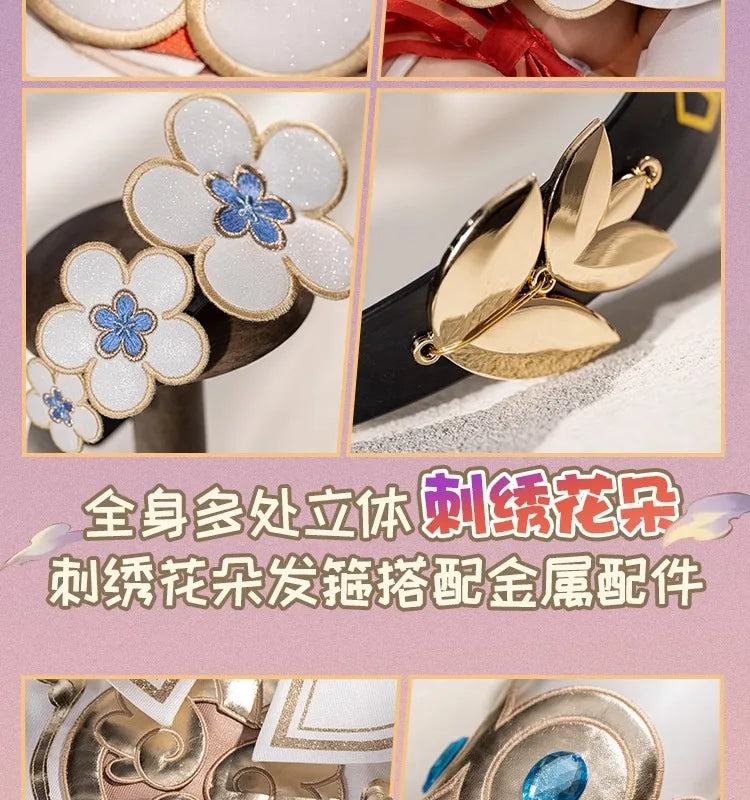 Honkai Star Rail Tribbie Cosplay Costume Wig Dress Uniform Headwear Wings Halloween Party Women Girls Carnival Role Play Props