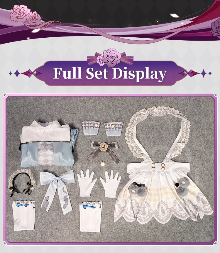 IN STOCK Nikki Cosplay Costume Game Infinity Nikki【S-3XL】DokiDoki-R Women Cute Lolita Dress Floral Memory Plus Size