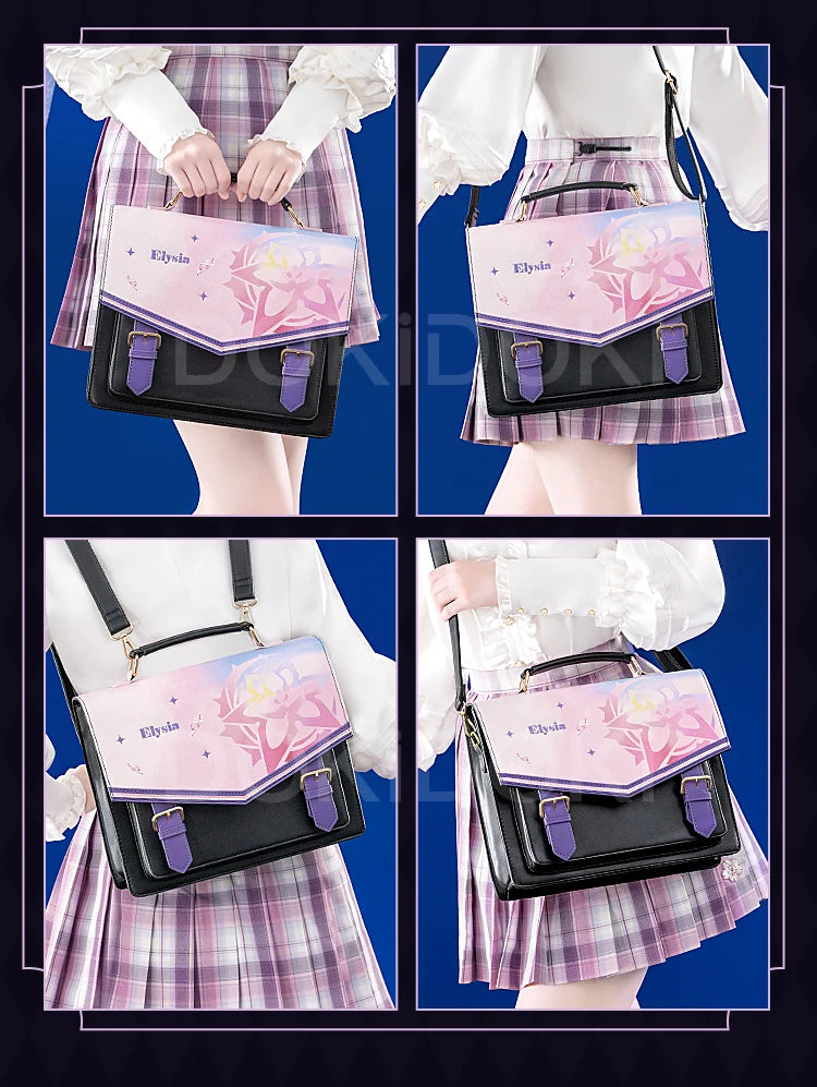 Sunday Elysia Doujin Bag Game Honkai Star Rail DokiDoki Sunday Cosplay Props School Bag HSR Itabag Halloween