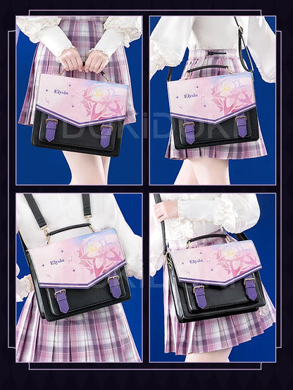 Sunday Elysia Doujin Bag Game Honkai Star Rail DokiDoki Sunday Cosplay Props School Bag HSR Itabag Halloween