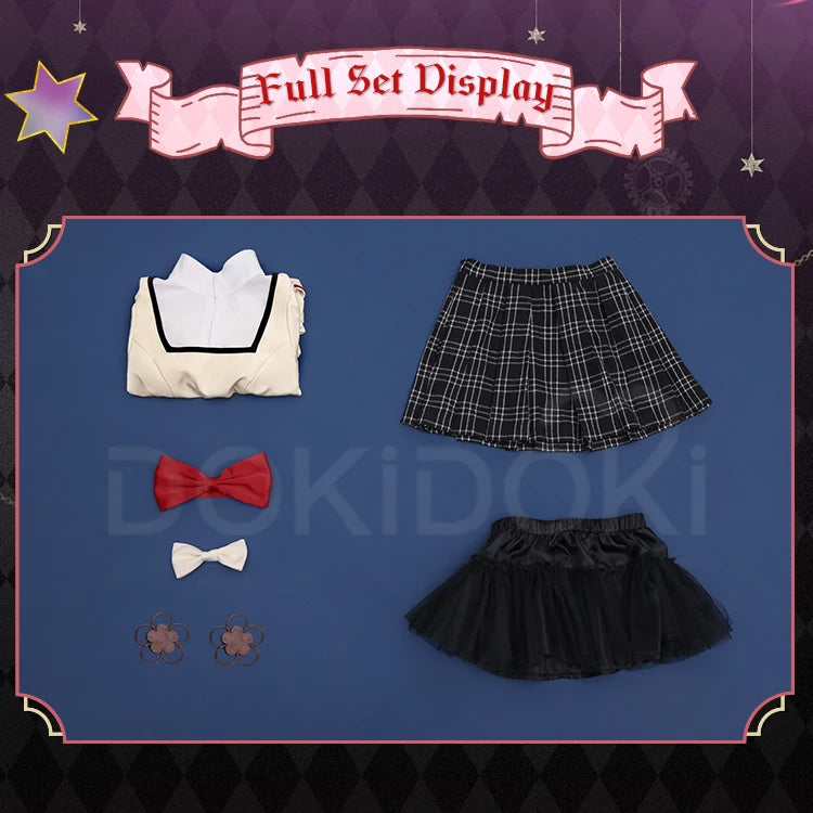 Madoka Akemi Tomoe Mami Cosplay Anime Dokidoki-Sr Women Cute Costume Uniform Set