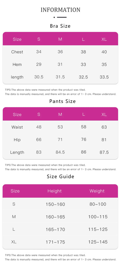 2024 Women’s 2 Piece Yoga Tracksuit Quick Dry Breathable Fitness Set Sports Bra and Leggings