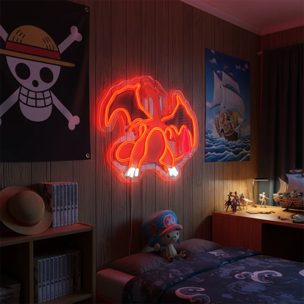 Anime Acrylic Neon LED Light/Lamp One Piece Dragon Ball Artwork for Home Festival Decor Party Bar Hotel Salon Shop,Etc.