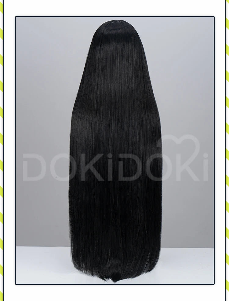 IN STOCK Osaragi Wig Anime Cosplay DokiDoki Women 100cm Black Long Hair Osaragi Cosplay Free Wig Cap