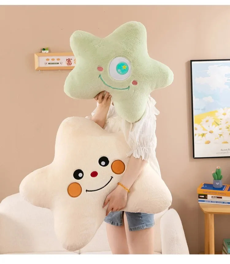 New Kawaii 55-70cm Cartoon Bedroom Pentagram Children's Pillow Backrest Cute Plush Toy Boy Girl Gift