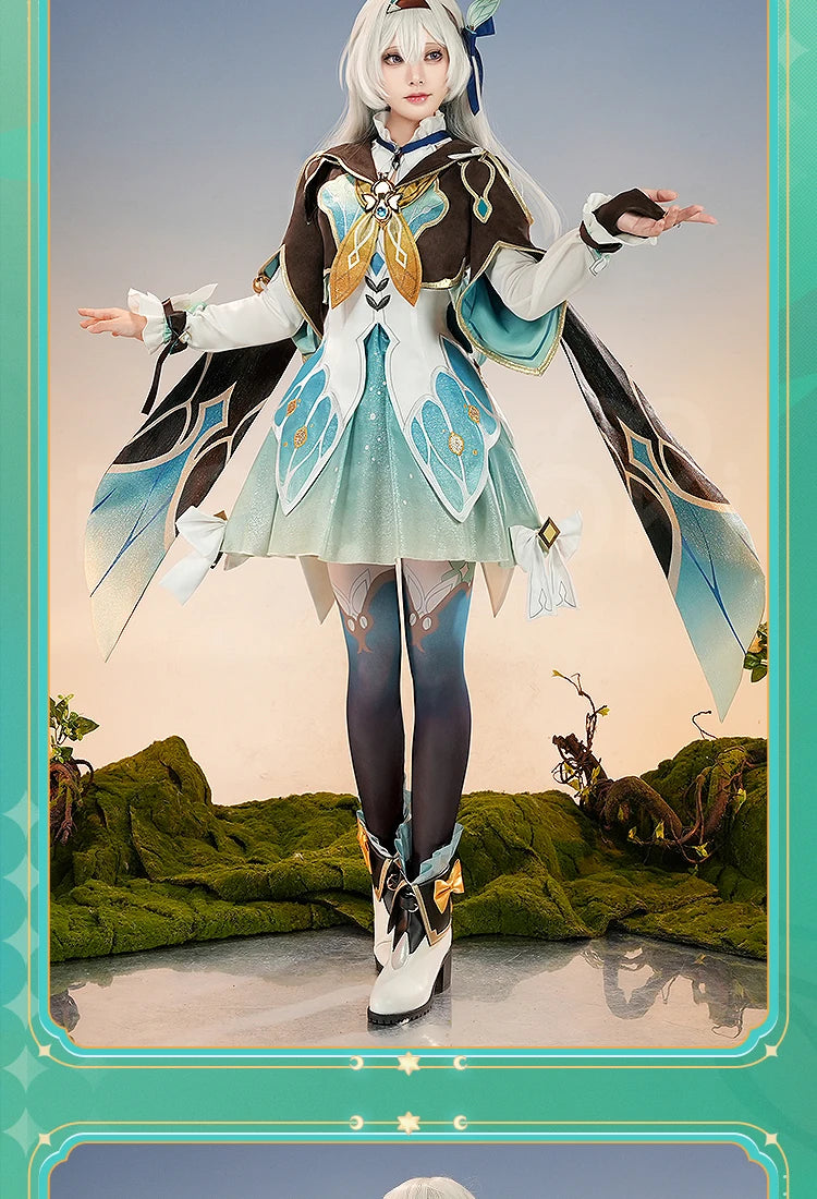 IN STOCK Firefly Cosplay Costume Game Honkai: Star Rail DokiDoki-SR HSR Female Cute Costume Outlet Firefly Cosplay Wig Halloween