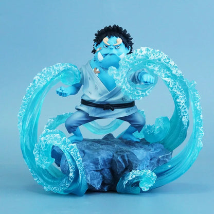 14.5cm Anime One Piece Jinbe PVC Action Figure Statue Desktop Ornament Collection Model Toy Gift