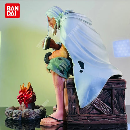 New One Piece Silvers Rayleigh Anime Figure Gk Action Figure PVC Statue Model Collection Decoration Toy Gif