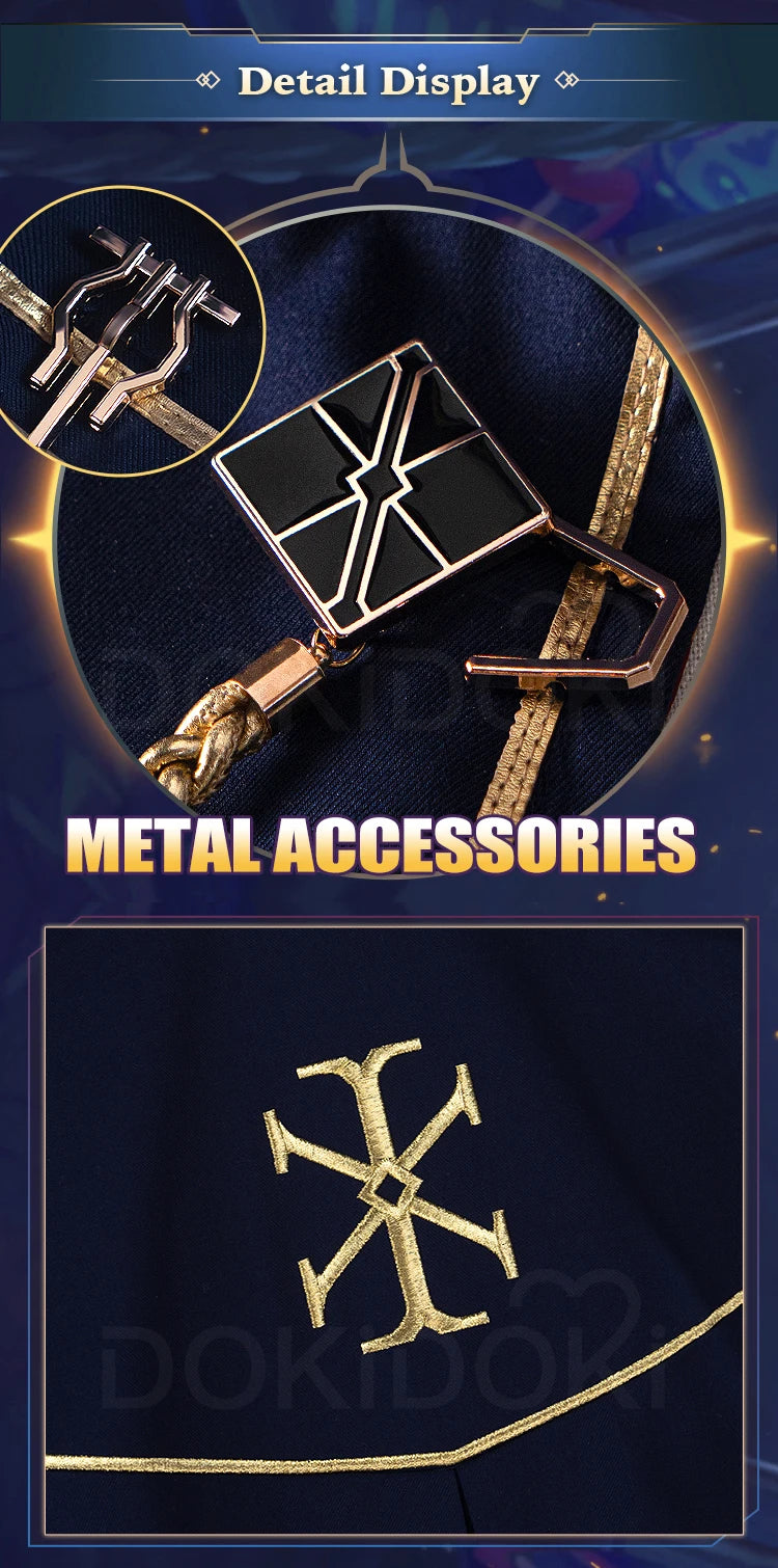 IN STOCK Caitlynn Cosplay Costume Anime Cosplay【S-3XL】DokiDoki-R Women Uniform Cloak Caitlynn Costume Plus Size