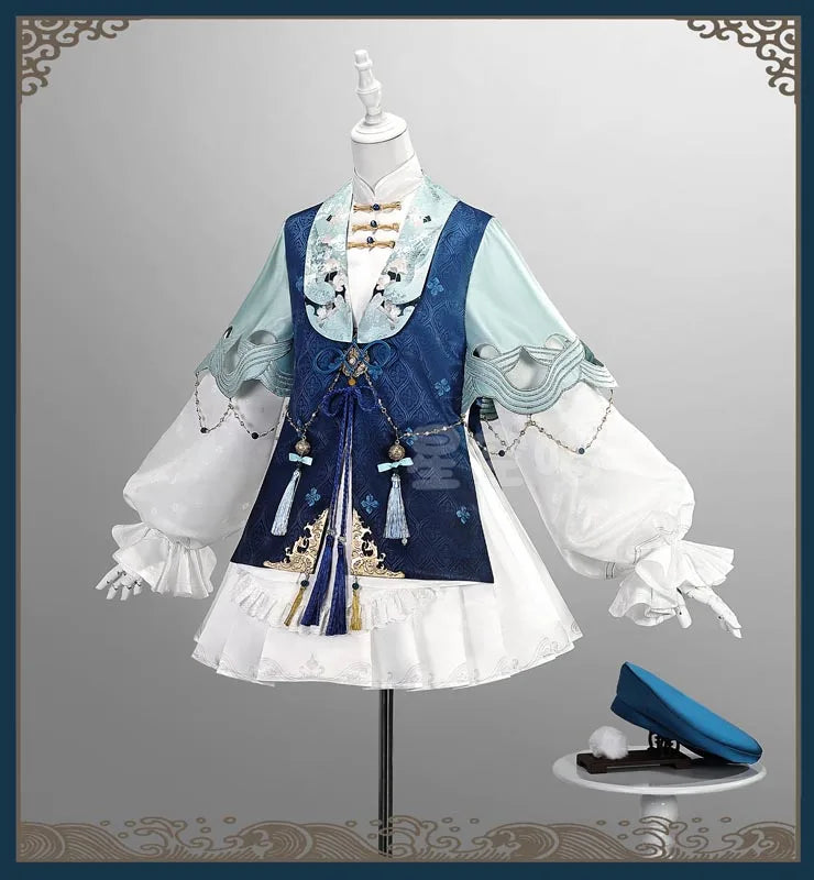 Wuthering Waves Phoebe Cosplay Costume Wig Dress Hat Headwear Game Outfit Uniform Socks Halloween Party for Women Girls Props