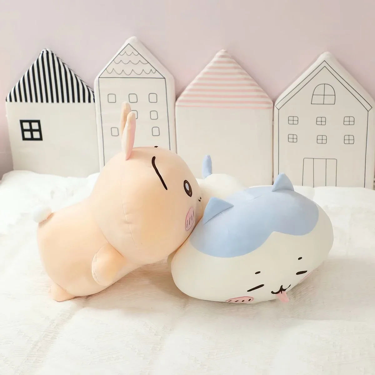 Very Soft Chiikawa Back Cushion Stuffed Anime Sofa Bed Home Decor Hachiware Usagi Cartoon Throw Pillow Gifts Girl Home Decor