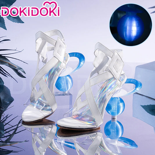 IN STOCK Columbina Luminous Shoes Cosplay Game Genshin Impact Cosplay DokiDoki Fatui Women High Heel Shoes Columbina Cosplay