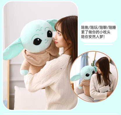 18cm Disney Yoda Baby Plush Toy Master Aliens Stuffed Anime Cartoon Baby Dolls Fill Toy Kawaii Gift Decorations Girls Kids Gift