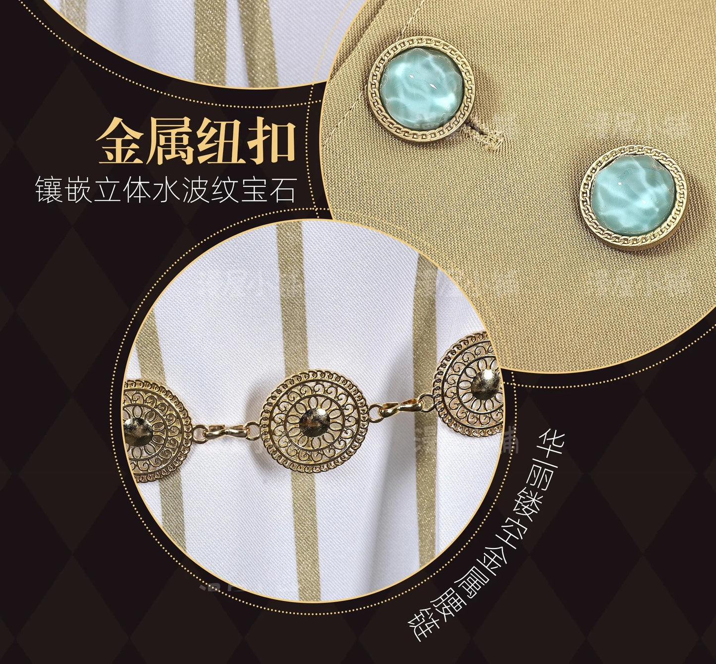 Identity V Prospector Cosplay Costume Wig Norton Campbell Uniform Hat Glasses Gambler in The Spotlight Halloween Women Men Props