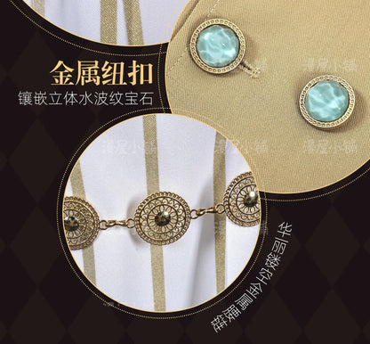 Identity V Prospector Cosplay Costume Wig Norton Campbell Uniform Hat Glasses Gambler in The Spotlight Halloween Women Men Props