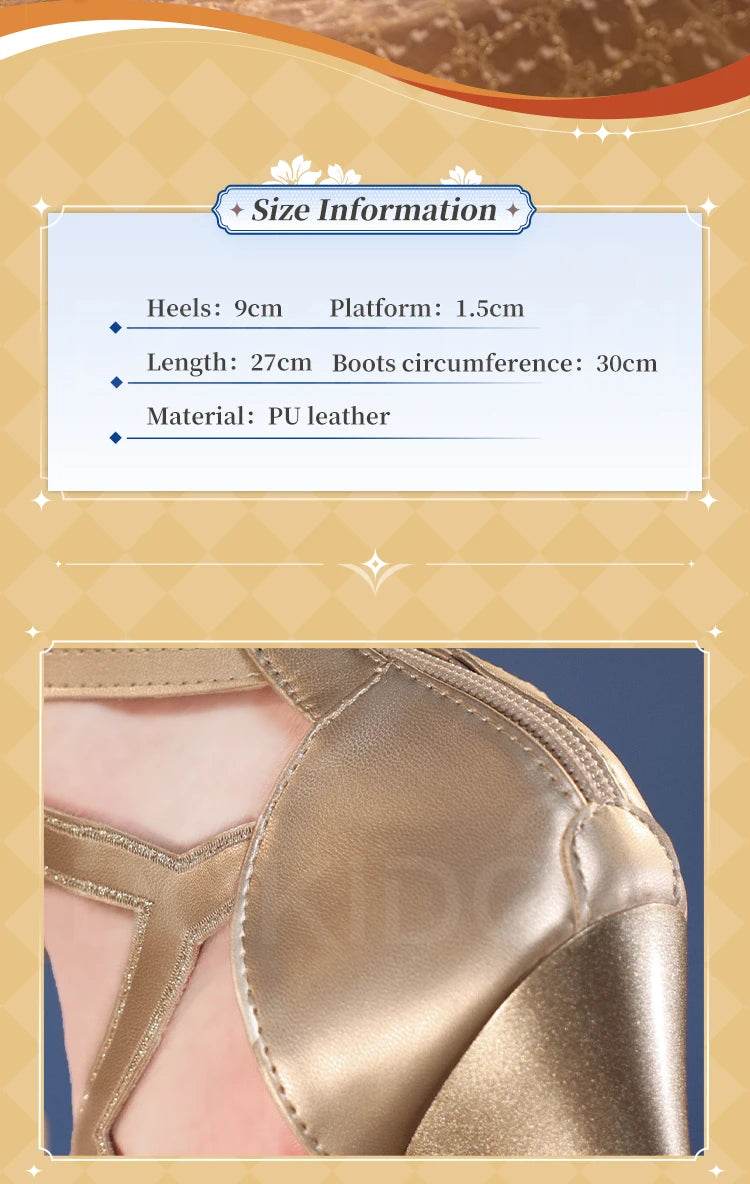 IN STOCK Tribios Cyrene Shoes Cosplay Game Honkai: Star Rail Cosplay DokiDoki-SR Women Amphoreus Cosplay Shoes