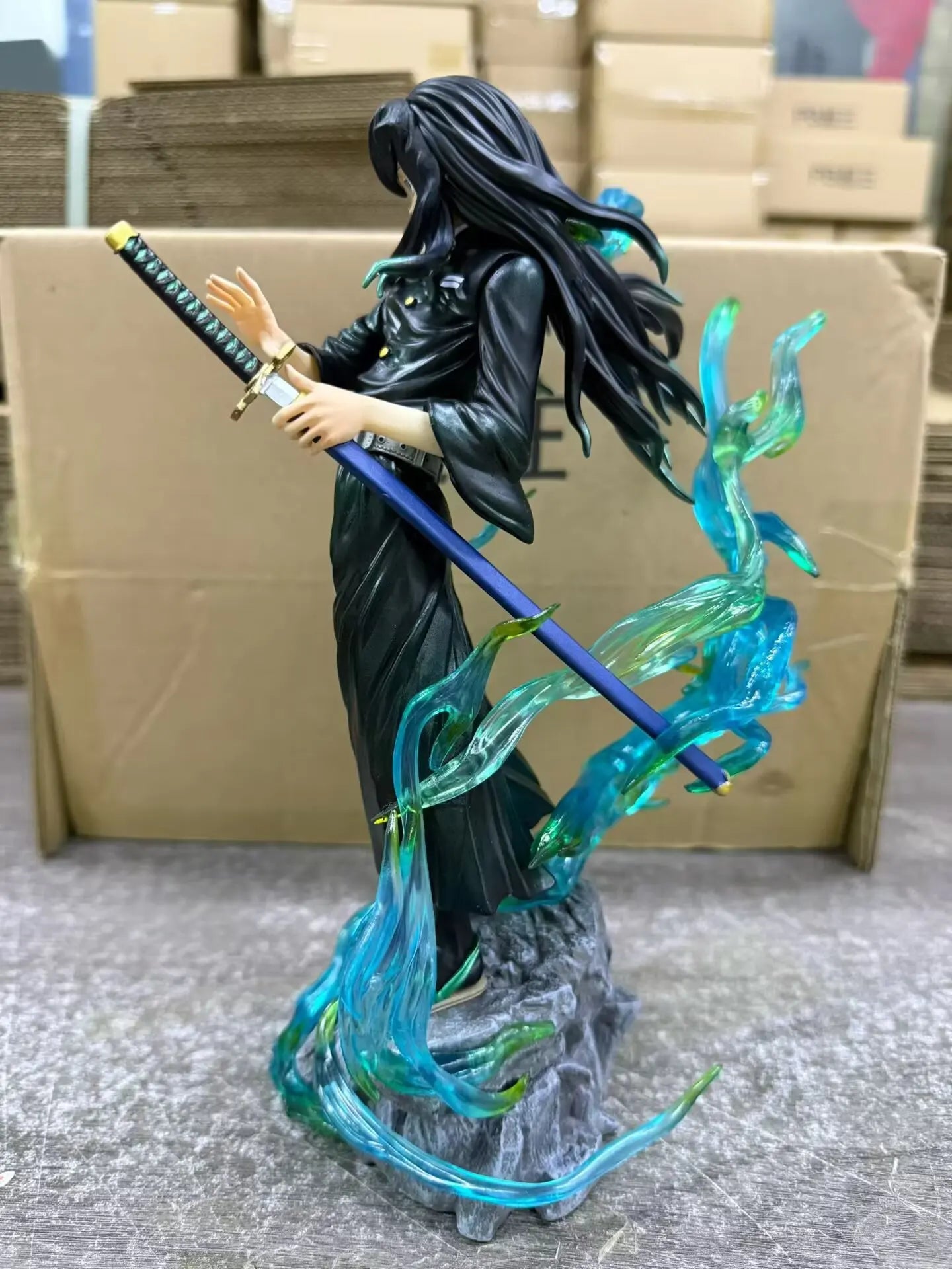 32cm Demon Slayer Anime Figure Tokitou Muichirou Action Figure Pvc Gk Statue Figurine Model Collection Room Decora Desk Toy Gift