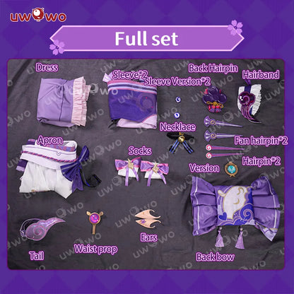 UWOWO Yumemizuki Mizuki Cosplay Game Genshin Impact Yumemizuki Mizuki Cosplay Costume Plus Size 3XL Halloween Costume