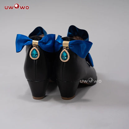 UWOWO Furina Cosplay Shoes Game Genshin Impact Furina Boots Focalors Hydro Archon Fontaine Rococo Style Cospaly Shoes