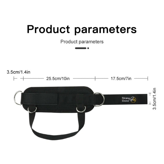 1pc Padded Neoprene Ankle Strap with Double D-Ring for Cable Machines Gym Workouts Leg Extensions - Black 1PC