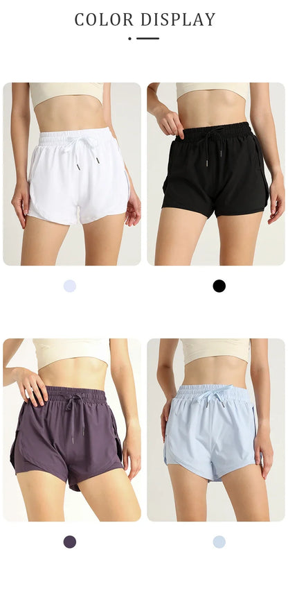 Codex Sports Women’s Lightweight High Waist Loose Yoga Shorts Quick Dry Breathable Athletic Running Outdoor