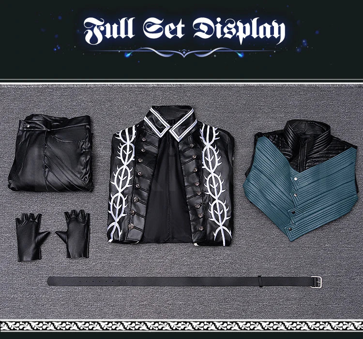 IN STOCK Vergil Cosplay Cotsume Game Cosplay【S-3XL】DokiDoki-R Vergil Nelo Angel Slayer Men Halloween Plus size
